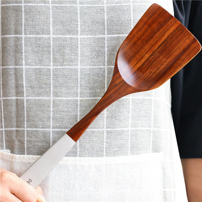 Solid Wood Cooking Tool Eco-friendly Teak Spatula Rice Scoop Environmental Protection Tableware Household Kitchen Supplies Dsers