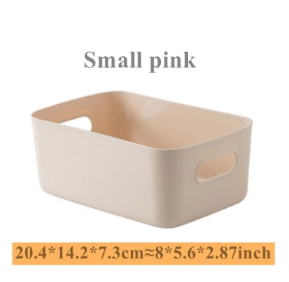 Storage Basket Student Desktop Snack Storage Box Plastic Cosmetic Storage Box Household Kitchen Sorting Box Makeup Box Dsers