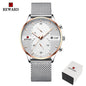 Men's Chronotgraph Waterproof Quartz Stainless Steel Sports Watch Dsers