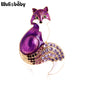 Rhinestone Fox Brooch Dsers