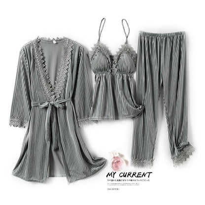 Women's Velour Velvet Pajama Sets Dsers