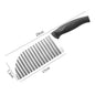 Stainless Steel Potato Chip Slicer Vegetable Fruit Crinkle Wavy Slicer Knife Potato Cutter Kitchen French Fries Maker Tools Dsers