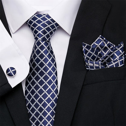 Men's Business Tie and Handkerchief Sets Dsers