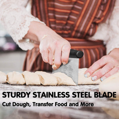 Stainless Steel Dough Cutter Pastry Spatula Pizza Scraper Fondant Cake Decoration Tools Kitchen Accessorie Baking Cutters Dsers