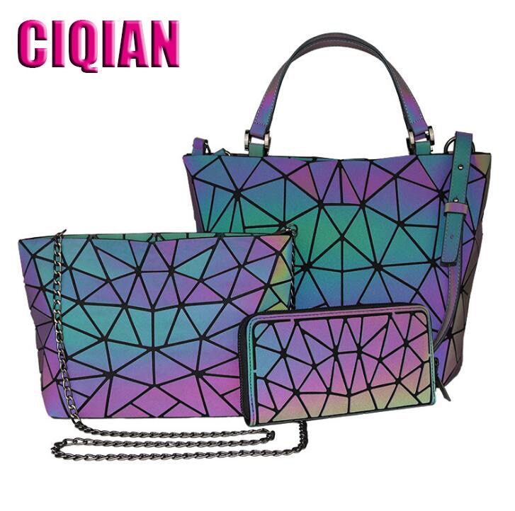 Women's Luminous Geometric Shoulder Bag Dsers