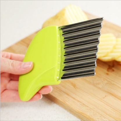 Stainless Steel Potato Chips Making Peeler Cutter Vegetable Kitchen Knives Fruit Tool Knife Accessories Wavy Cutter Dropshiping Dsers