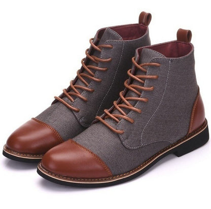 YWEEN Men's Fashion Oxford Ankle Boots Dsers