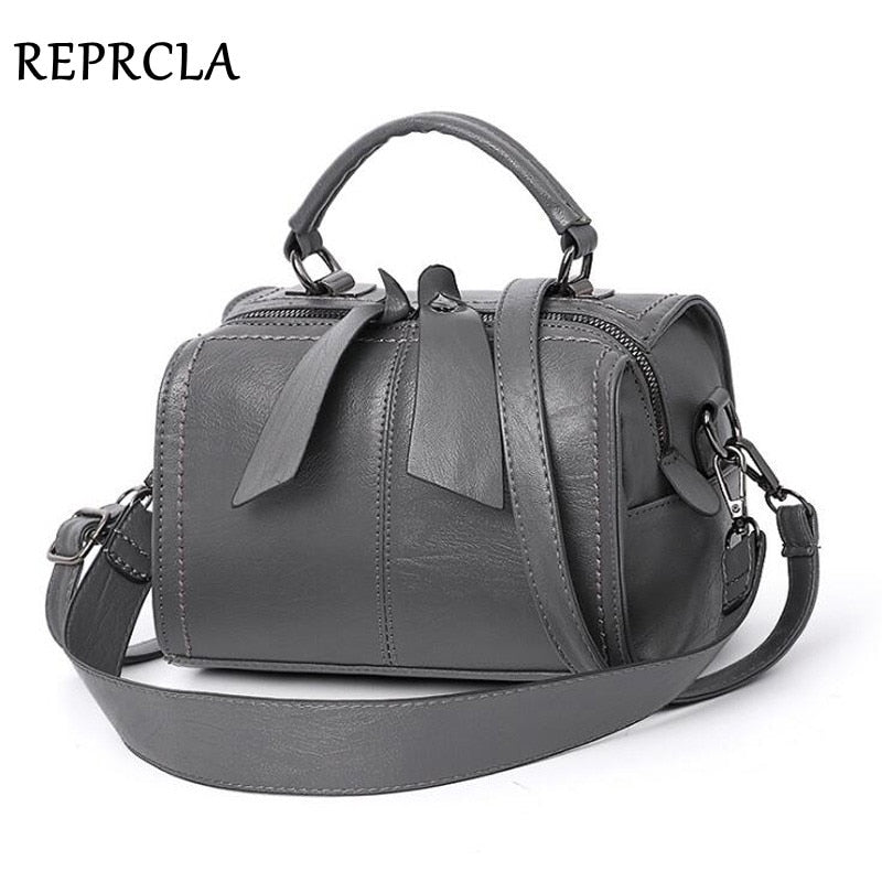 Women's PU Leather Tube Shape Handbag Dsers