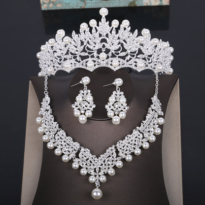 Women's Gemstone Tiara Bridal Sets Dsers