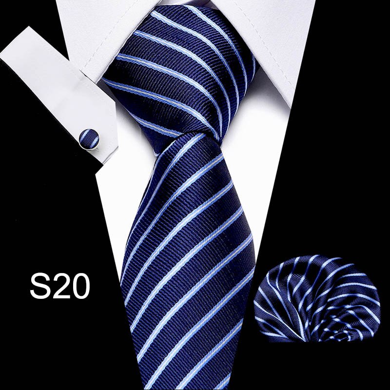 Men's Business Tie and Handkerchief Sets Dsers