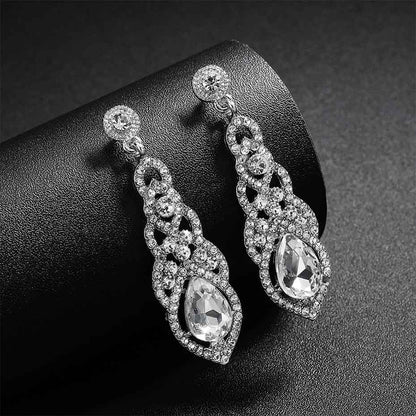 Women's Long Bridal Dangle Earrings Dsers