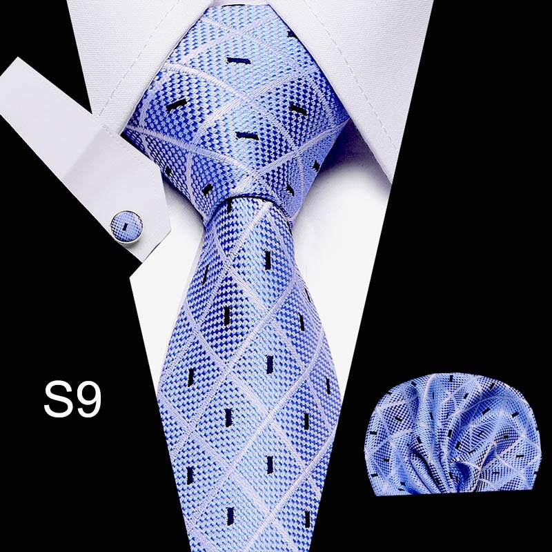 Men's Business Tie and Handkerchief Sets Dsers