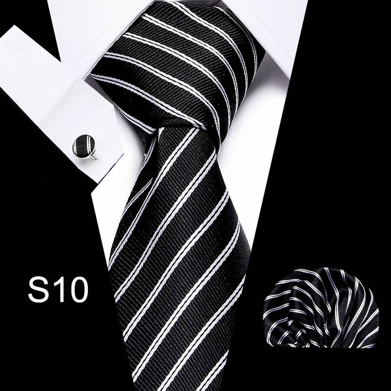 Men's Business Tie and Handkerchief Sets Dsers