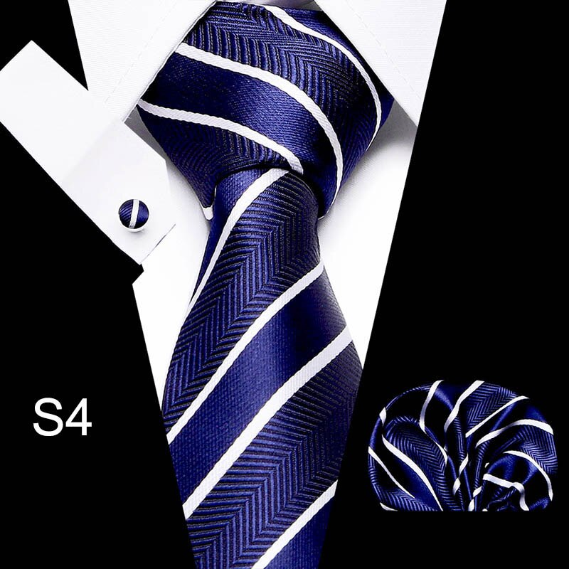 Men's Business Tie and Handkerchief Sets Dsers