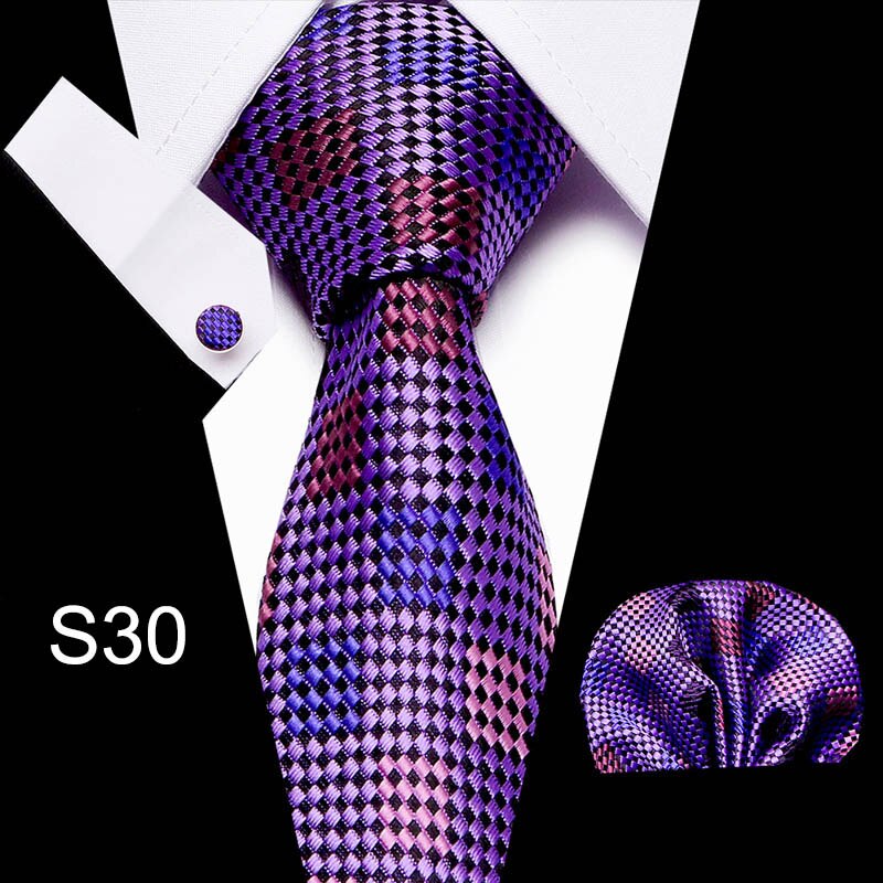 Men's Business Tie and Handkerchief Sets Dsers