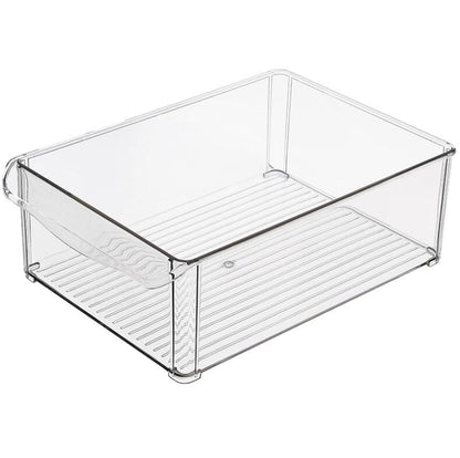 Refrigerator Organizer Artifacts Plastic Rectangular Drawer Storage Box Acrylic Kitchen Rangement Food Container Dsers