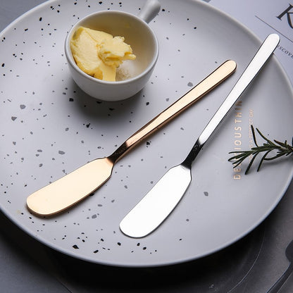 Stainless Steel Cheese Dessert Jam Spreaders Butter Knife Fruit Fork Westen Cutlery Breakfast Tool Tableware Kitchen Supplier Dsers