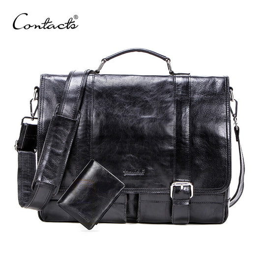 Men's Leather Laptop Briefcase Dsers