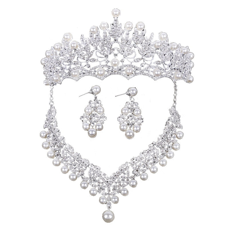 Women's Gemstone Tiara Bridal Sets Dsers