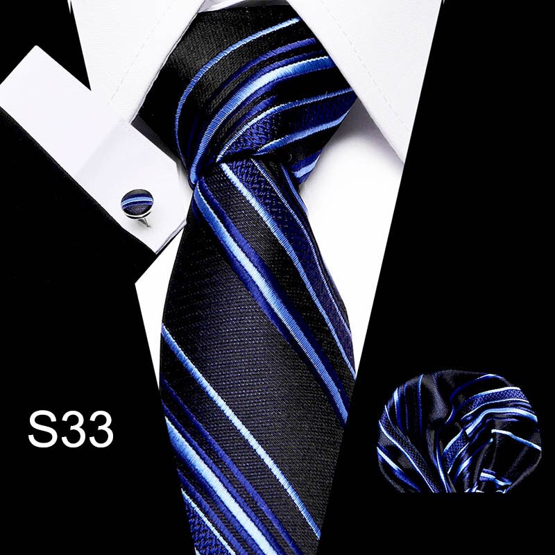 Men's Business Tie and Handkerchief Sets Dsers