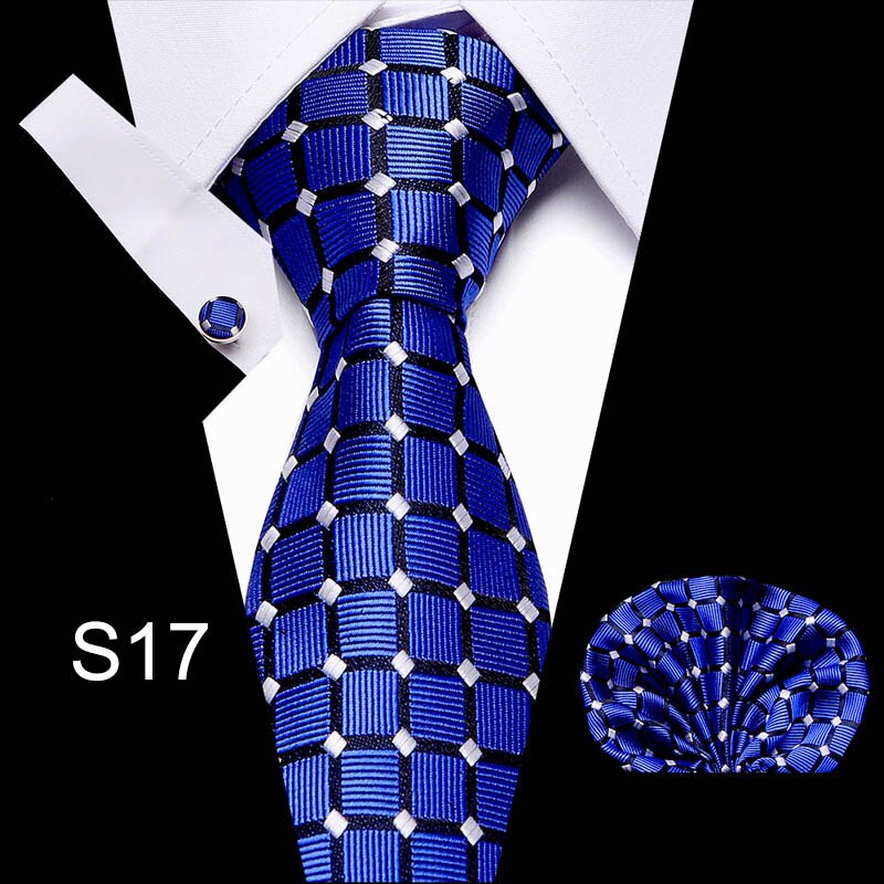 Men's Business Tie and Handkerchief Sets Dsers