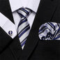 Men's Silk Tie Handkerchief and Cufflinks Set Dsers