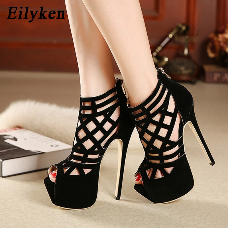 Women's Strap Gladiator Stiletto Heels Dsers