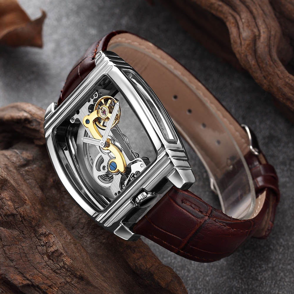 Men's Transparent Automatic Mechanical Watch Dsers