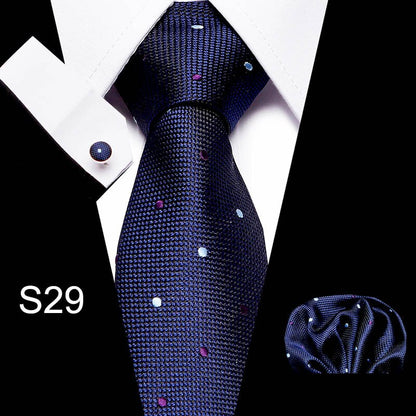 Men's Business Tie and Handkerchief Sets Dsers