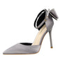 Women's Pointed Toe Bow Strap Stilettos Dsers