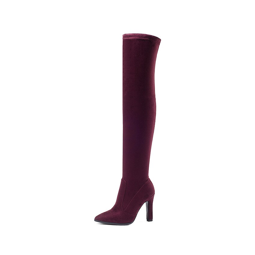 Women's Knee High Pointed Toe Boots Dsers