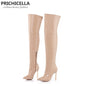 Women's Iron Heel Thigh High Stiletto Boots Dsers