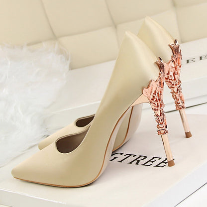 Women's Pointed Toe Stilettos with Metal Heels Dsers