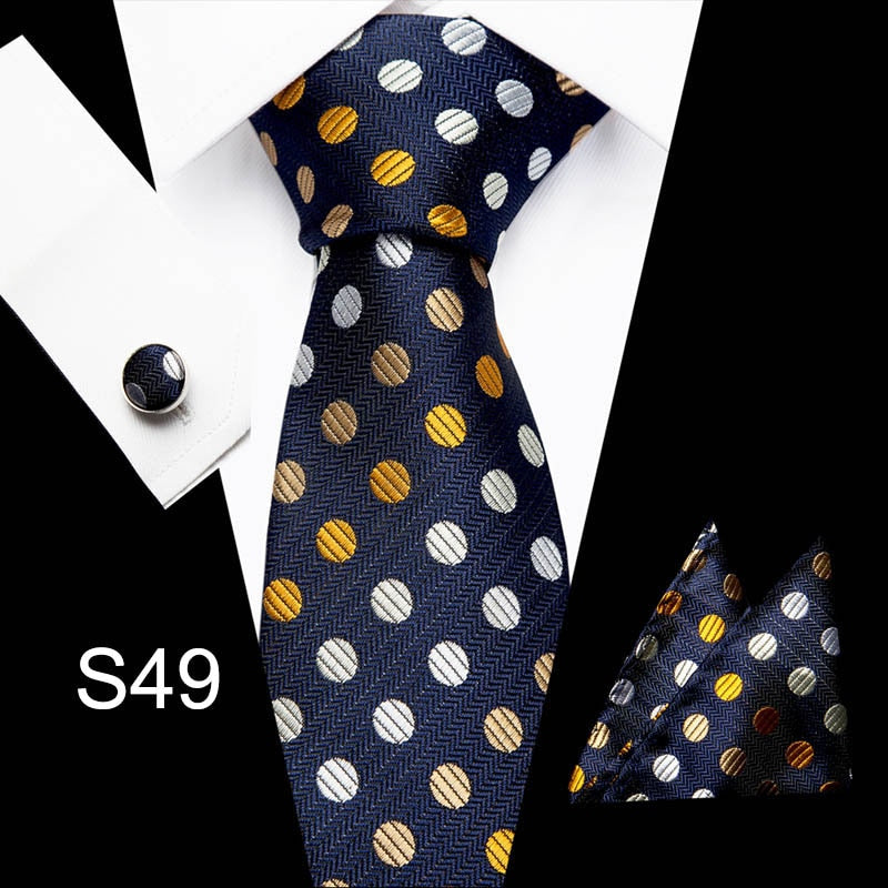 Men's Business Tie and Handkerchief Sets Dsers