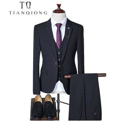 TIAN QIONG Men's 3 Piece Slim Fit Suit Dsers