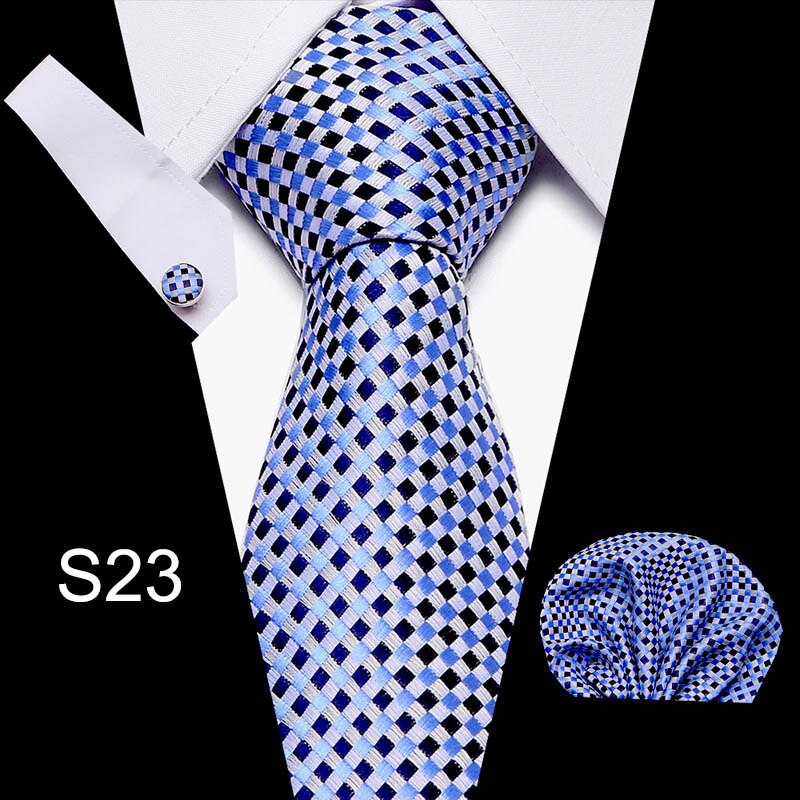 Men's Business Tie and Handkerchief Sets Dsers