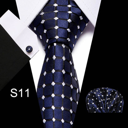 Men's Business Tie and Handkerchief Sets Dsers