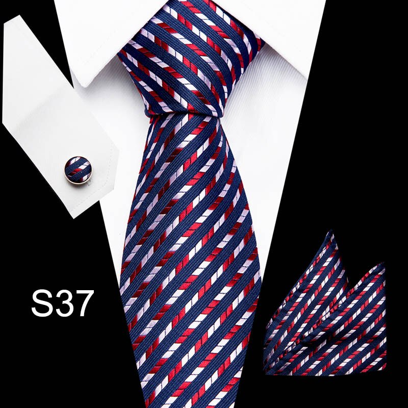 Men's Business Tie and Handkerchief Sets Dsers