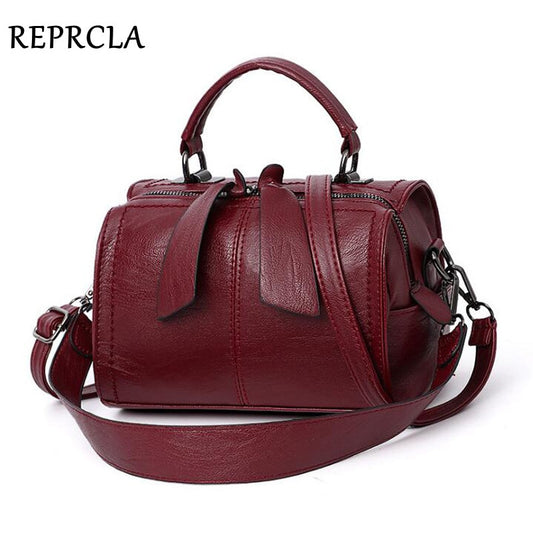 Women's PU Leather Tube Shape Handbag Dsers