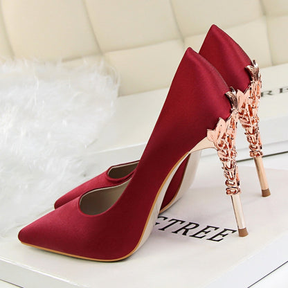 Women's Pointed Toe Stilettos with Metal Heels Dsers