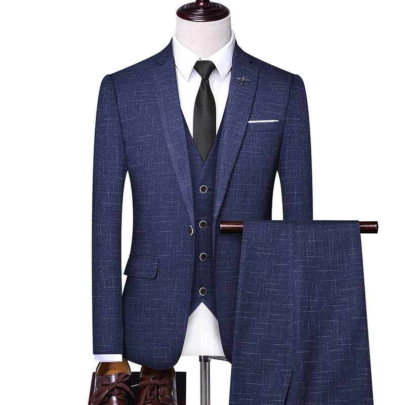 Men's Slim Fit 3 Piece Suit Dsers