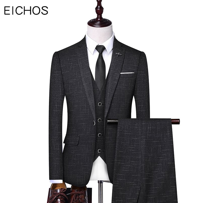 Men's Slim Fit 3 Piece Suit Dsers