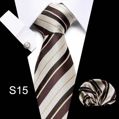 Men's Business Tie and Handkerchief Sets Dsers