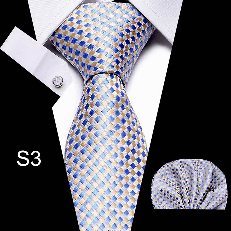 Men's Business Tie and Handkerchief Sets Dsers