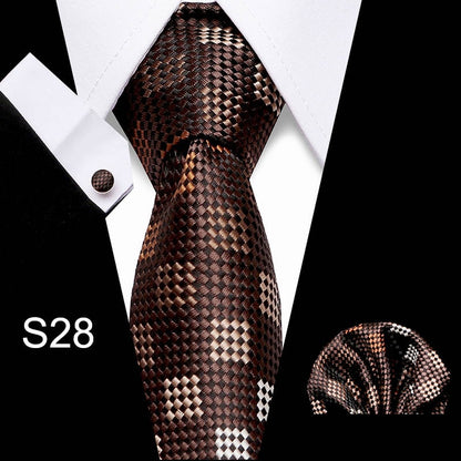 Men's Business Tie and Handkerchief Sets Dsers