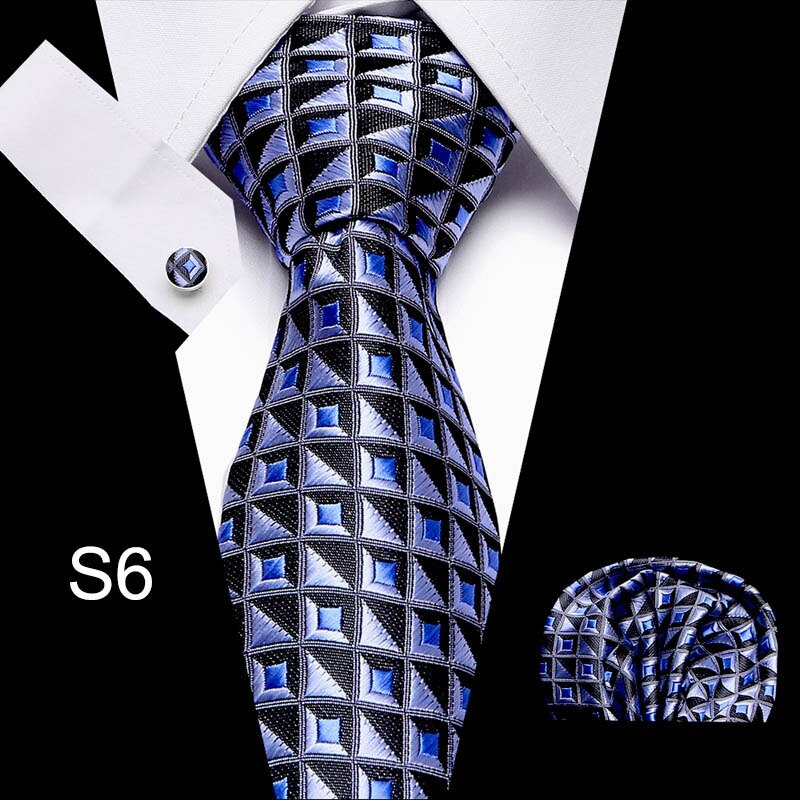 Men's Business Tie and Handkerchief Sets Dsers