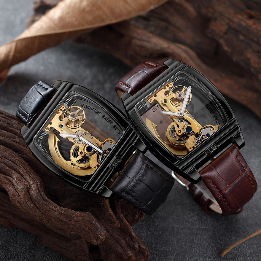 Men's Transparent Automatic Mechanical Watch Dsers