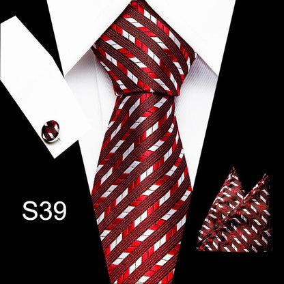 Men's Business Tie and Handkerchief Sets Dsers