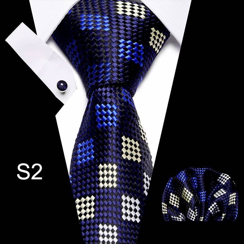 Men's Business Tie and Handkerchief Sets Dsers