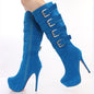 shofoo shoes.New fashion women&#39;s shoes , suede, decorative buckle, knee-hingh boots, high-heeled boots, women boots. SIZE:34-45 Dsers